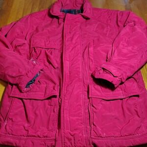 Vintage GAP Alta Country‎ Red Nylon Barn Chore Utility Jacket - Women's
